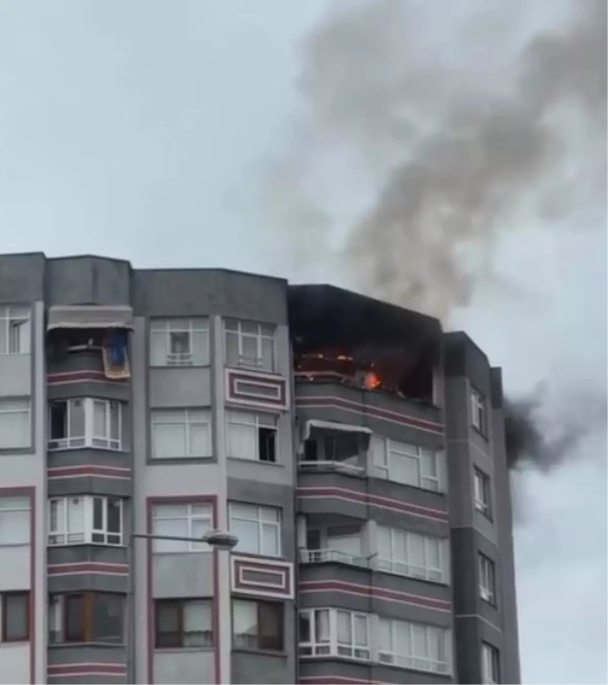 Samsun\'da Yangın Paniği