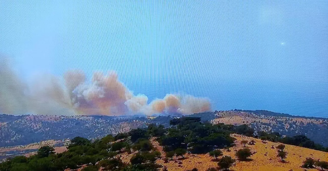 Çanakkale\'de Orman Yangınına Müdahale