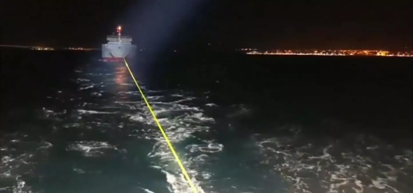 Çanakkale\'de Gemide Makine Arızası