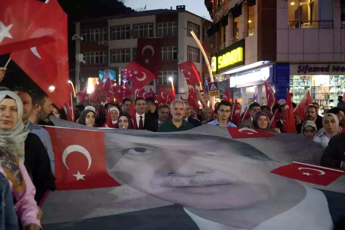 Gümüşhane\'de "15 Temmuz" yürüyüşü ve anma programı düzenlendi