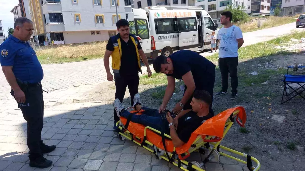 Samsun\'da Motosiklet Kazası: 1 Yaralı