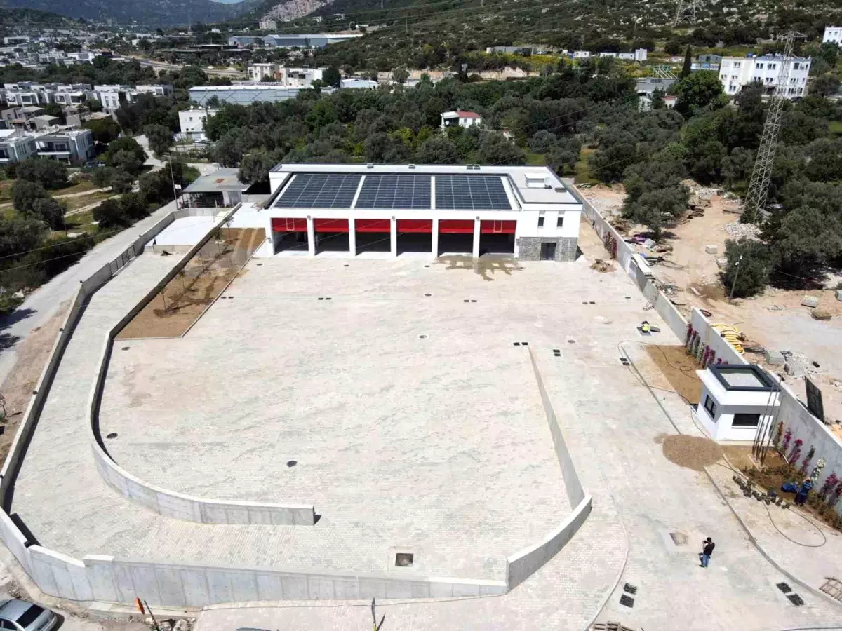 Bodrum\'da Modern İtfaiye Hizmet Binası Tamamlandı