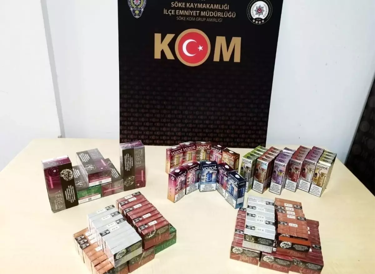 Söke\'de Kaçak Elektronik Sigara Operasyonu