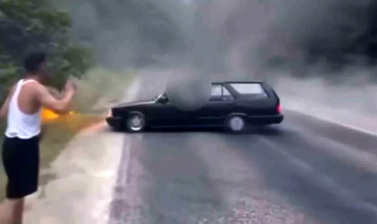 Drift Yapan Sürücüye Ceza!