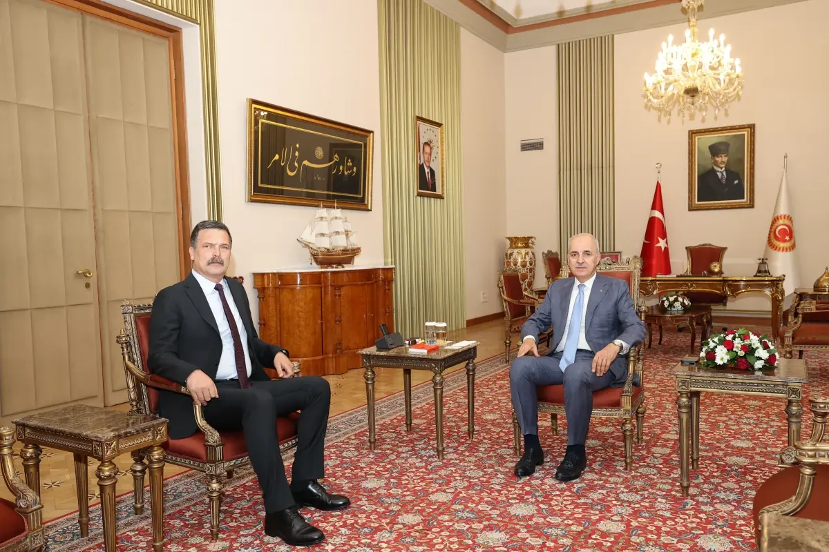 Kurtulmuş, Erkan Baş\'ı Kabul Etti