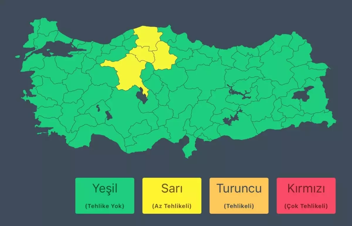 Saat verildi! Ankara dahil 4 kente kuvvetli sağanak uyarısı