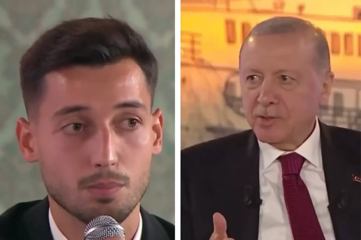 Cumhurbaşkanı Erdoğan ile futbolcu Tayyip Talha arasında dikkat çeken diyalog
