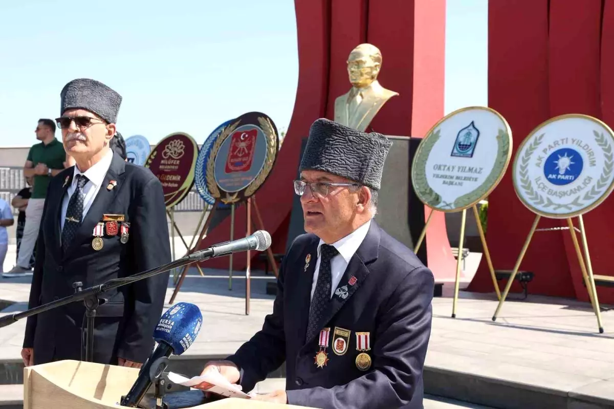 Bursa\'da Kıbrıs Barış Harekâtı\'nın 51. yıl dönümü töreni