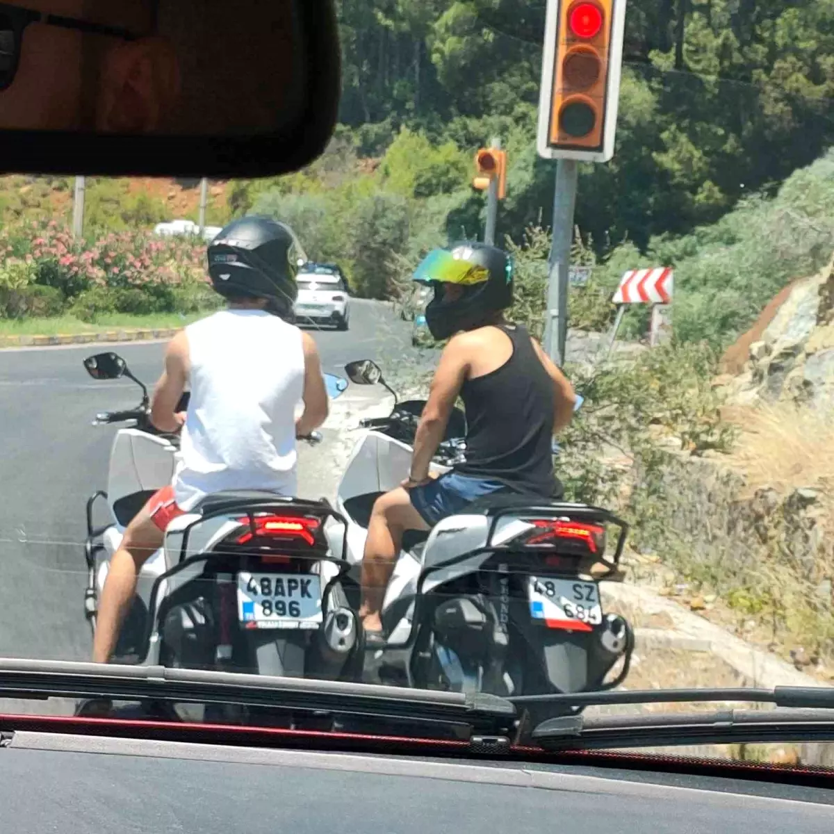Marmaris\'te Tehlikeli Motosiklet Kullanımı