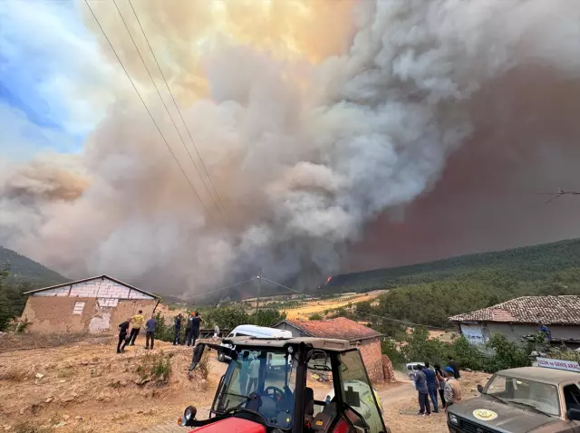 Sakarya'da dün başlayan orman yangını Bilecik'e sıçradı