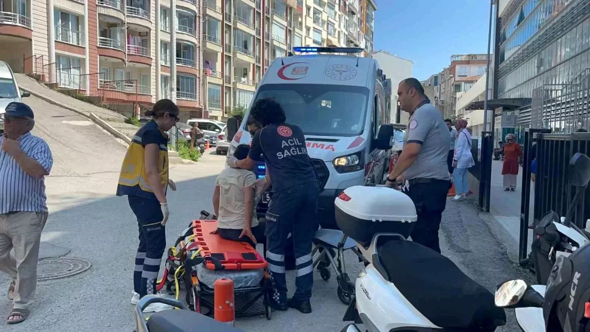 Sinop\'ta Elektrikli Motosiklet Kazası