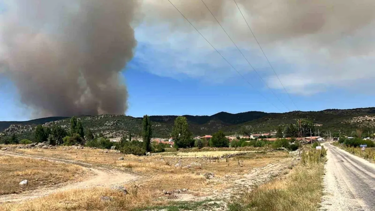 Eskişehir\'deki Yangın İçin Afyon\'da Önlemler Alındı