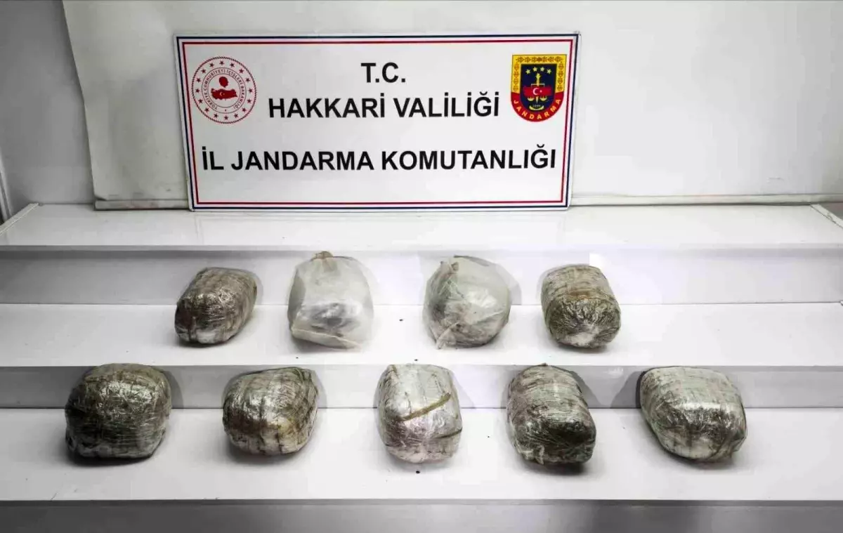 Hakkari\'de Uyuşturucu Operasyonu: 14 Kilogram Skunk Ele Geçirildi
