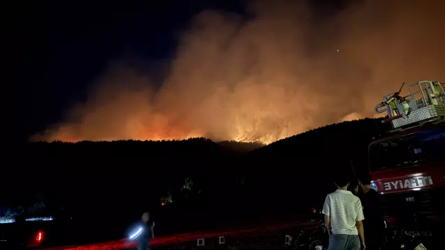 Sakarya'dan Bilecik'e sıçrayan yangın büyüyor! Akaryakıt istasyonu tahliye edildi