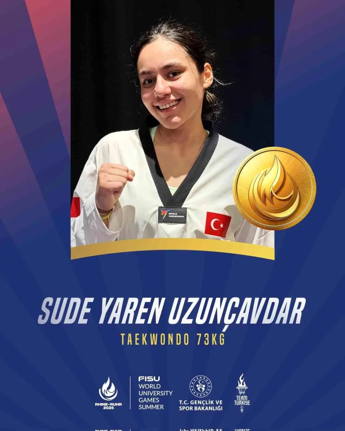 Sude Yaren Uzunçavdar\'dan Altın Madalya