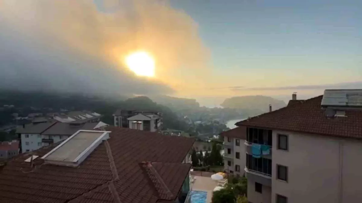 Amasra\'da Sis ve Yangın Paniği