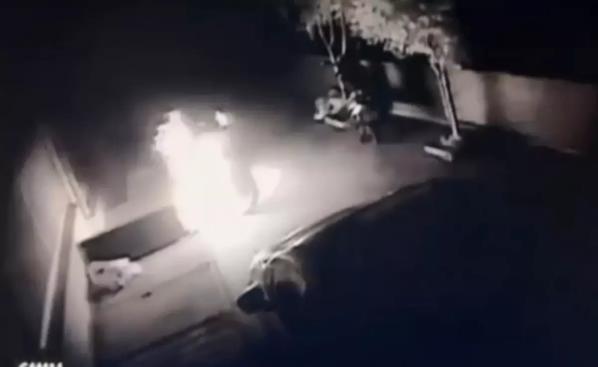 Çanakkale\'de Motosiklet Kundaklama Olayı