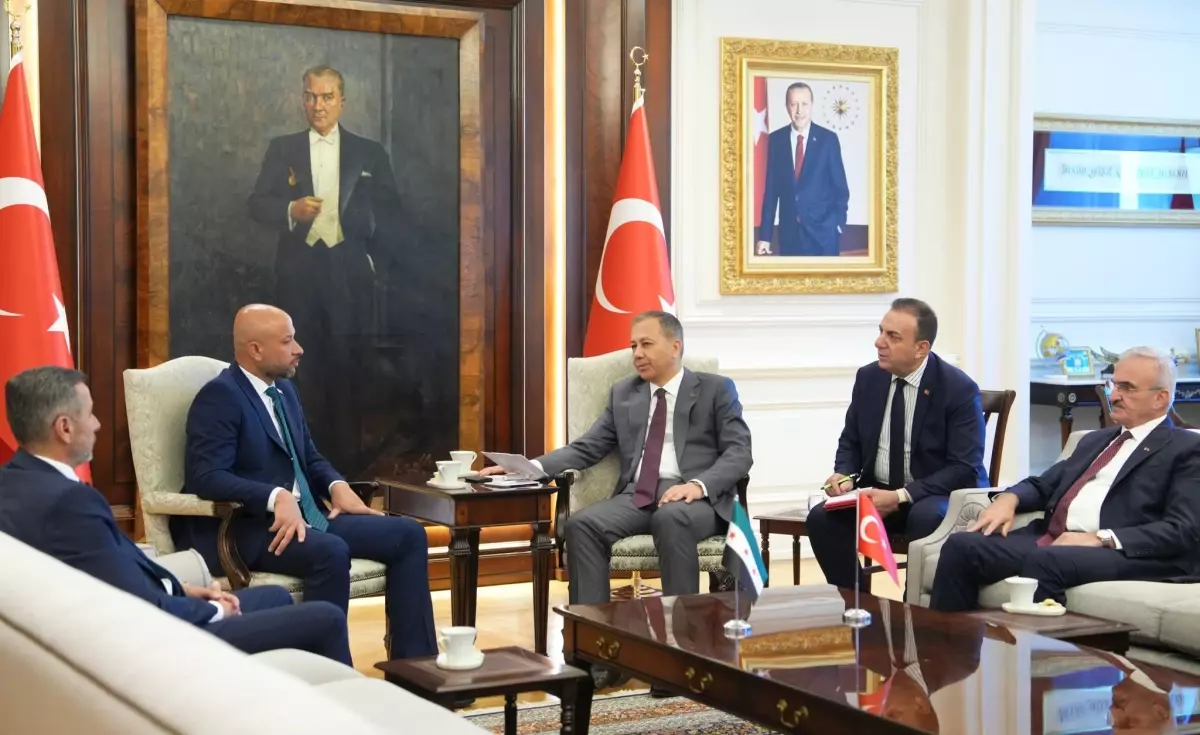 Yerlikaya ve Suriye Bakanı Görüştü