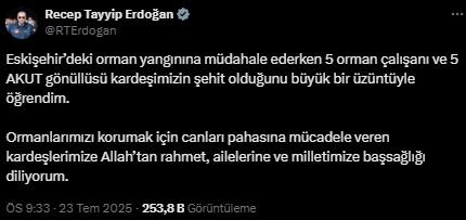 Eskişehir'de yangında alevlerin arasında kalan 10 orman işçisi ve AKUT çalışanı şehit oldu