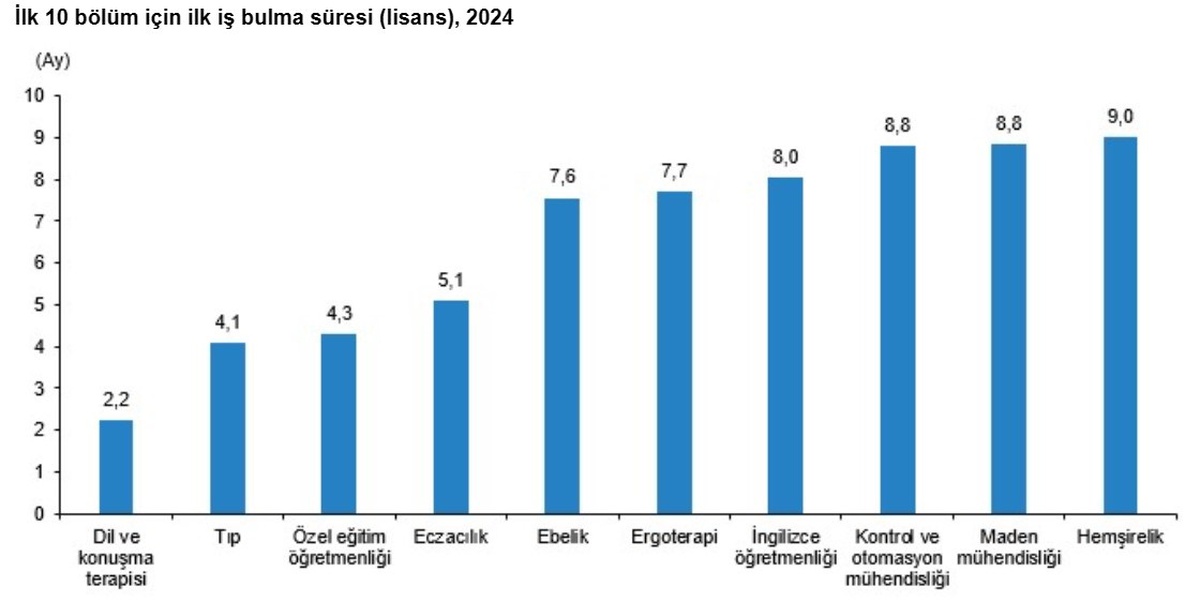 2024 Yükseköğretim Mezunları İstihdam Oranı