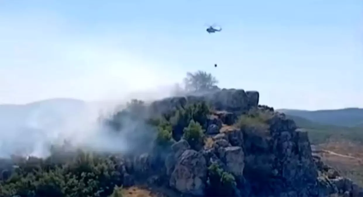 Gaziantep\'te makilik ve ormanlık alanda yangın