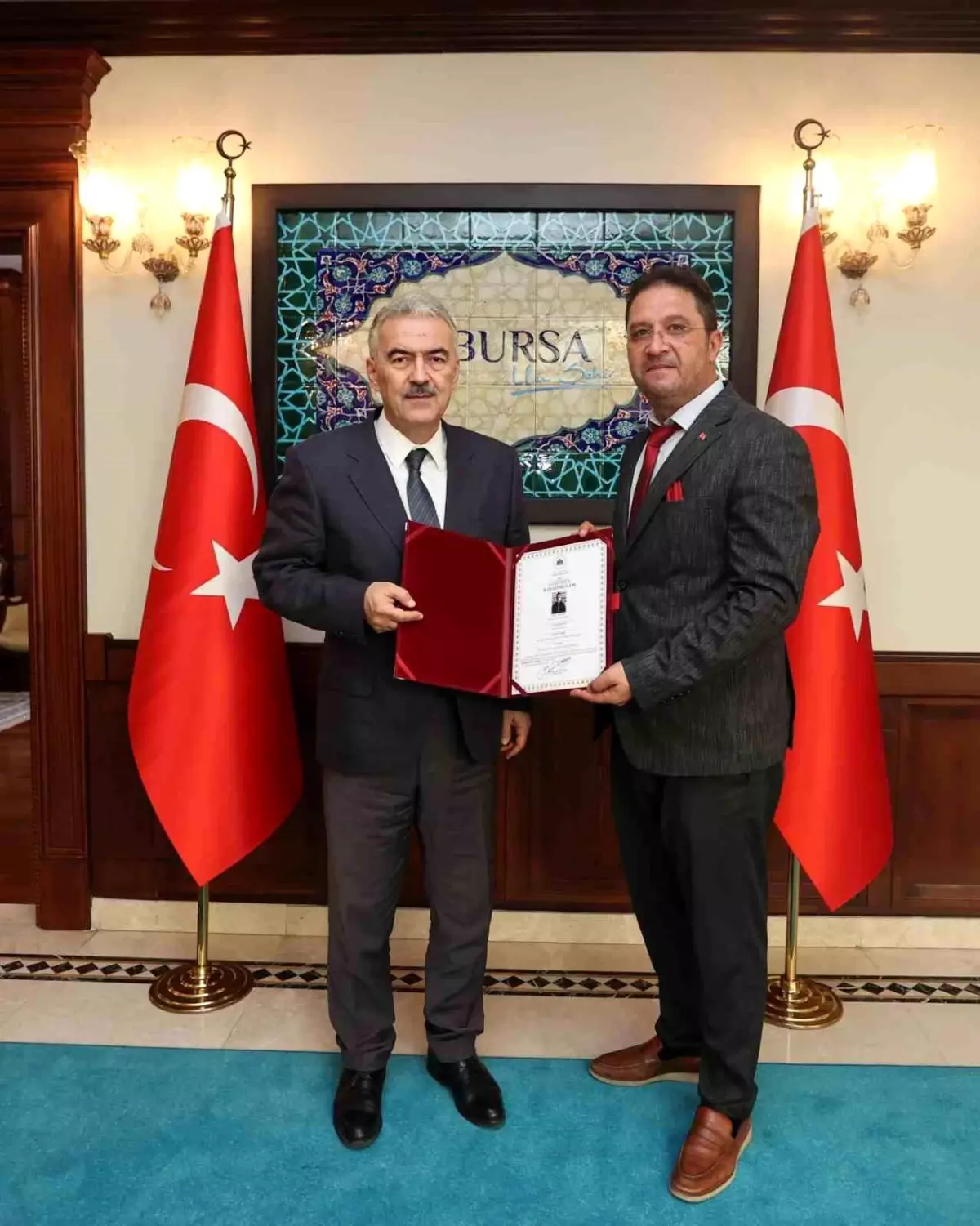 Osman Başeğmez\'e Veda Ziyareti