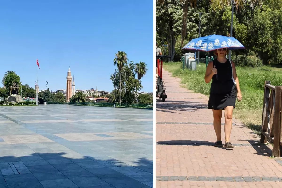 Antalya\'da 95 yılın temmuz sıcaklık rekoru kırıldı