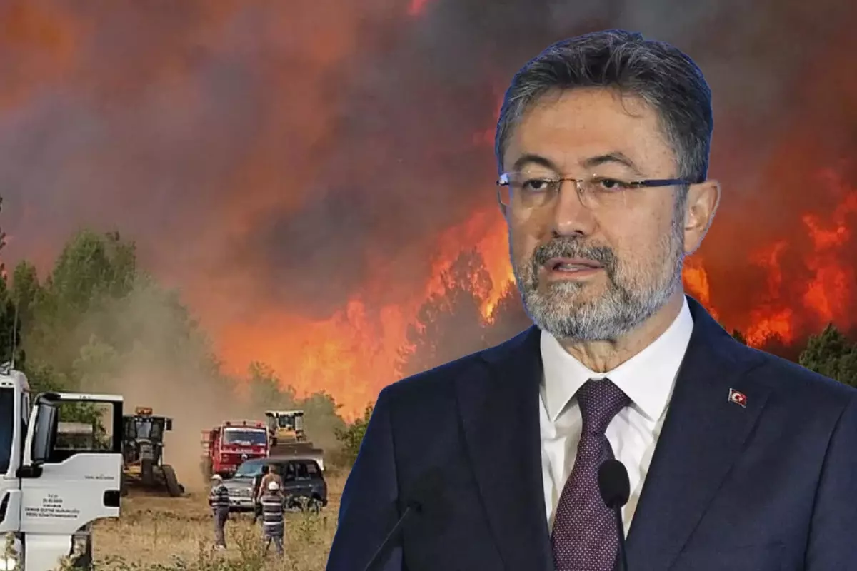 Bakan Yumaklı: Şehitler verdiğimiz Eskişehir yangınını an itibari ile kontrol altına aldık