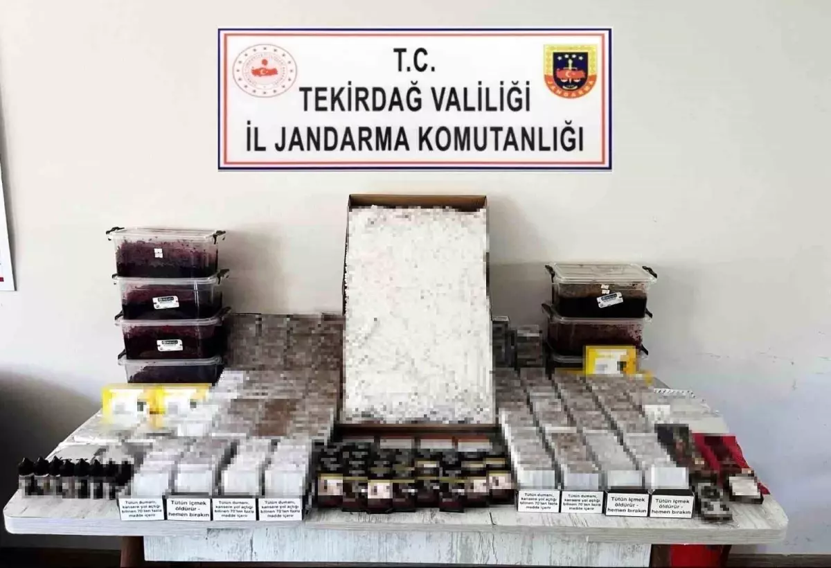 Çerkezköy\'de Kaçak Tütün Operasyonu