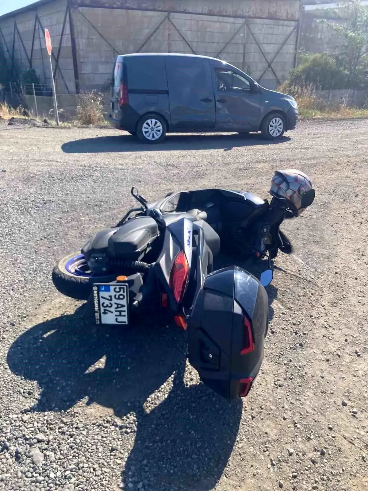 Motosiklet Kazasında Sürücü Yaralandı
