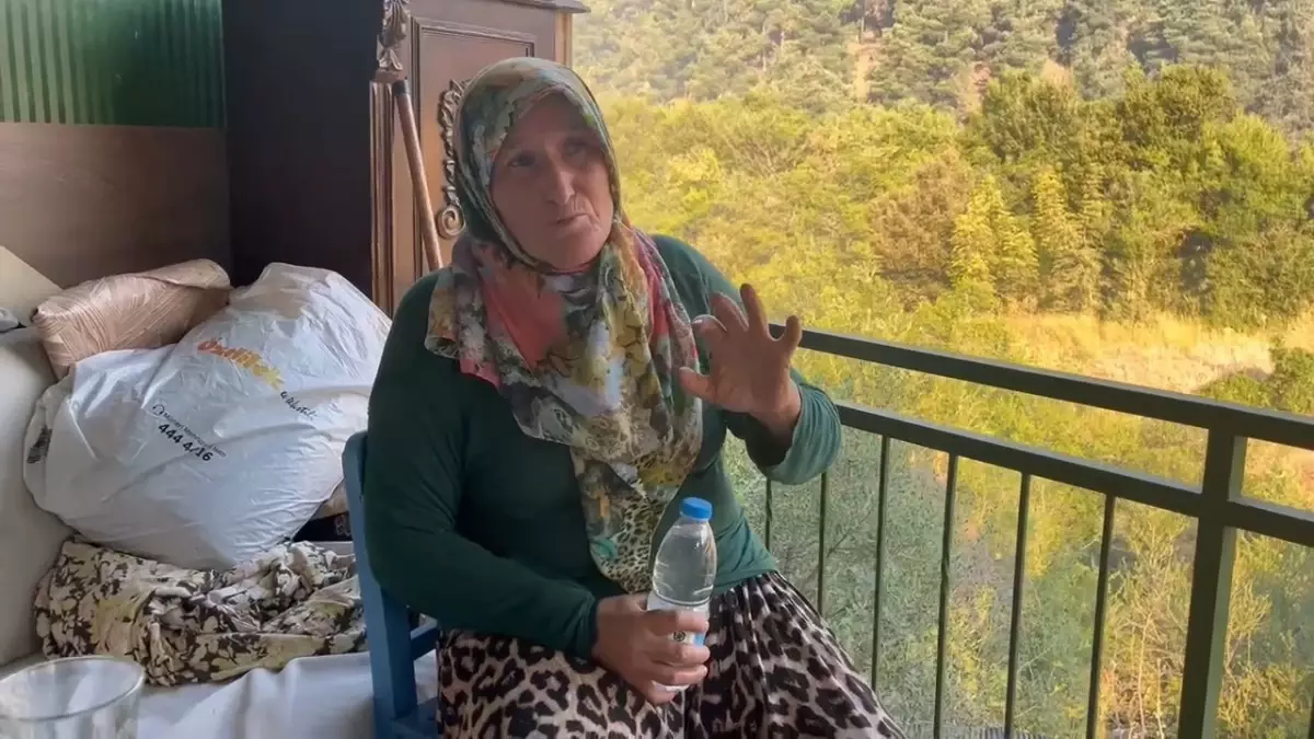 Ailesiyle ateş hattının ortasında kalan kadın: Çocuklarım yanacak diye çok korktum