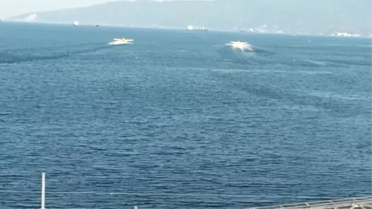 Uçaklar Gemlik Körfezi\'nden Su Aldı