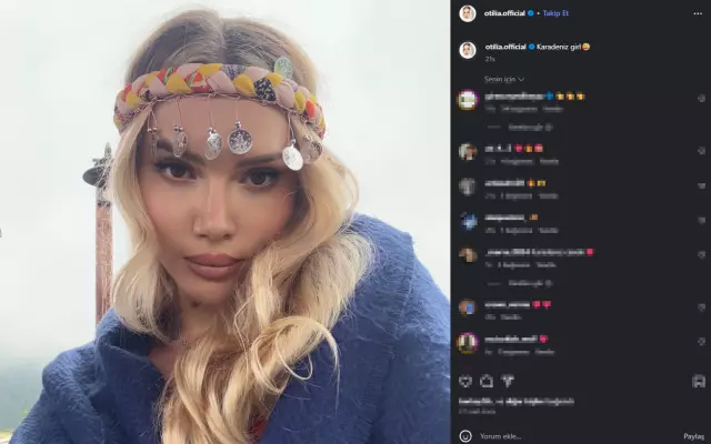 Dünyaca ünlü şarkıcı Otilia, Giresun'daki bir düğünde sahne aldı