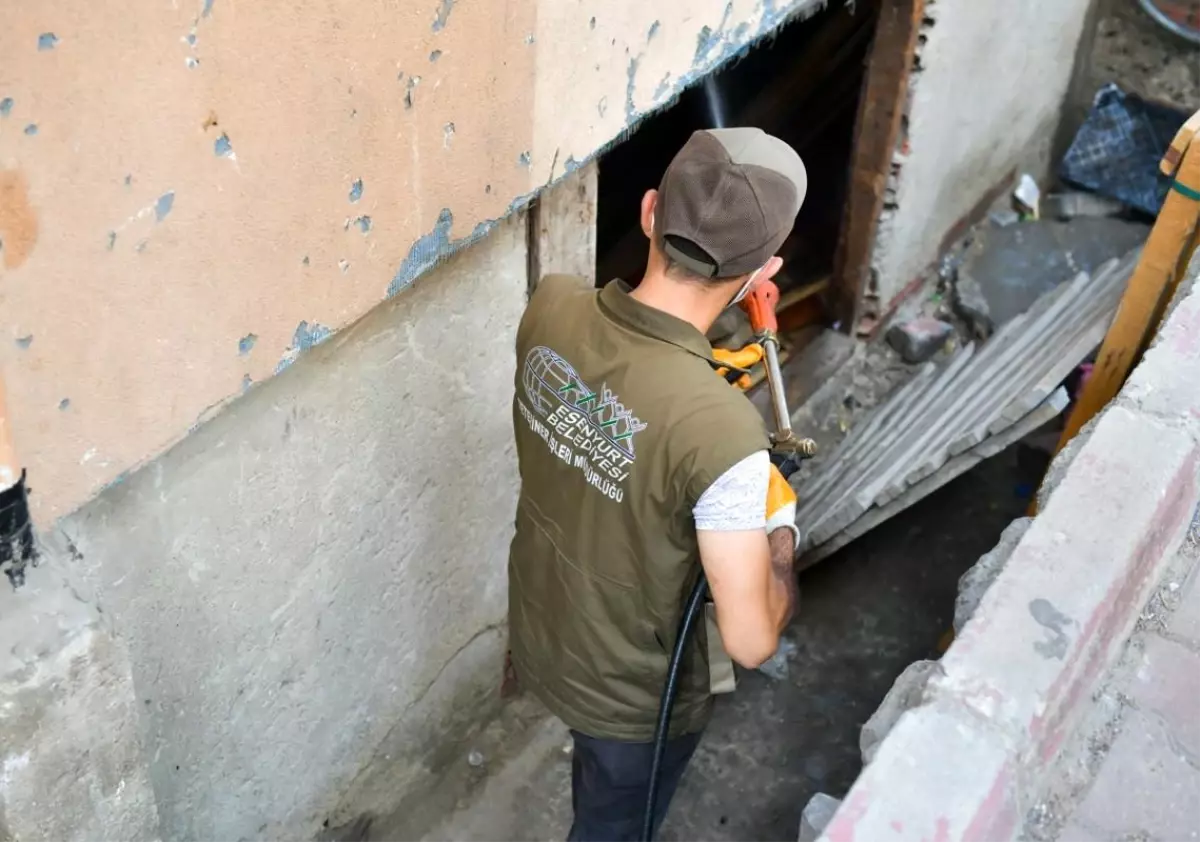 Esenyurt Belediyesinden Haşere İlaçlama Çalışmaları