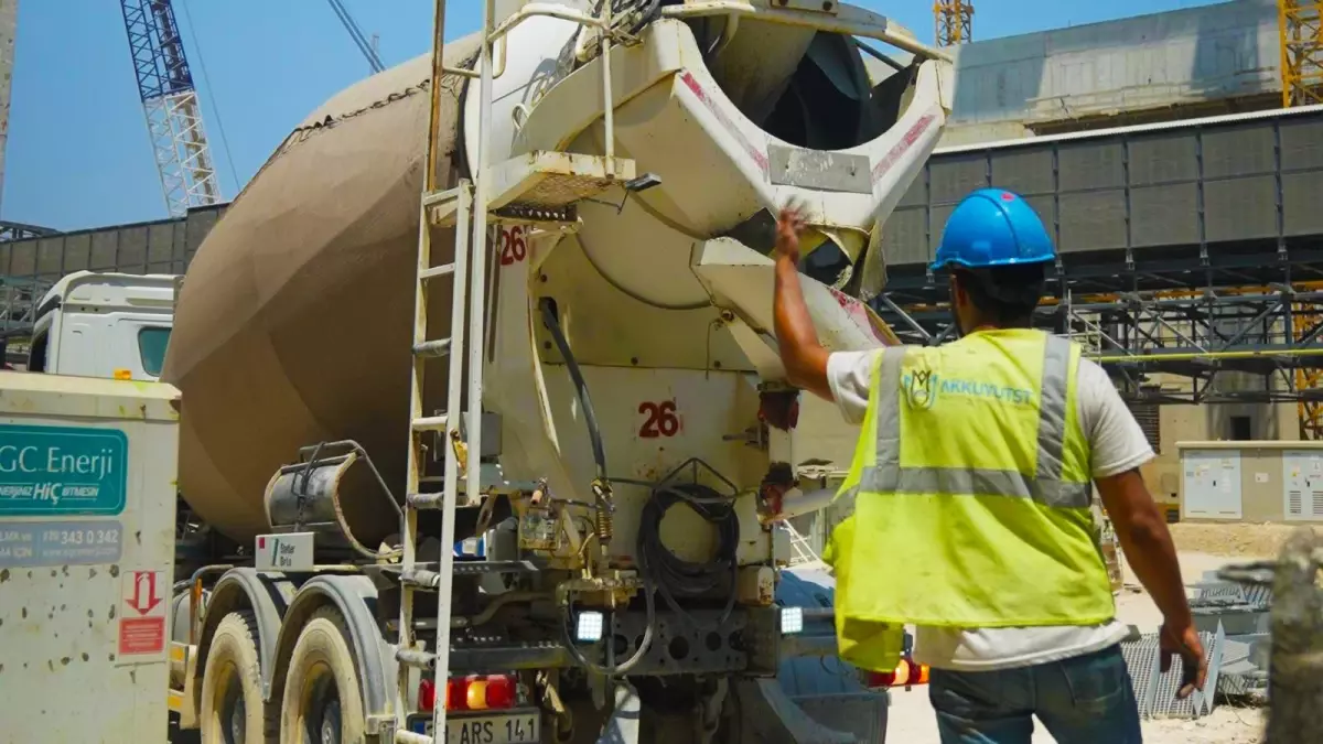 Akkuyu NGS\'de Betonu Tamamlandı