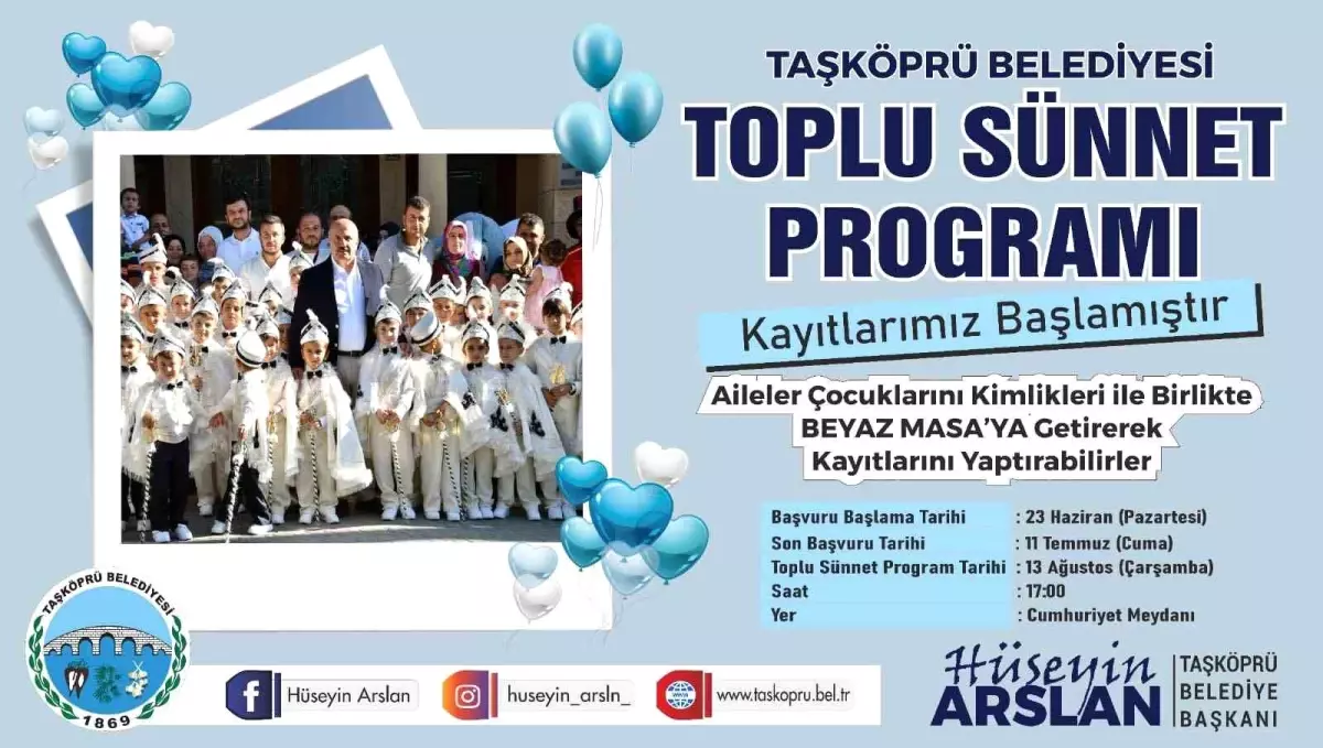 Taşköprü\'de 75 Çocuk İçin Toplu Sünnet Töreni Düzenlenecek