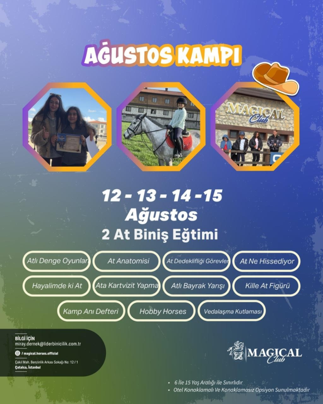 Magical Club'ta çocuklar için unutulmaz bir yaz kampı: Atlarla doğa, bilgi ve eğlence dolu 4 gün