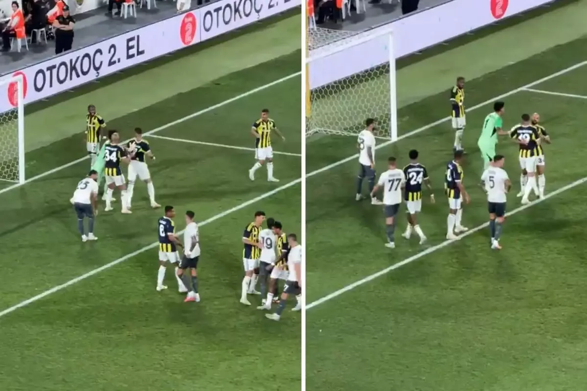 Fenerbahçe\'nin yıldızları maç içinde birbirine girdi