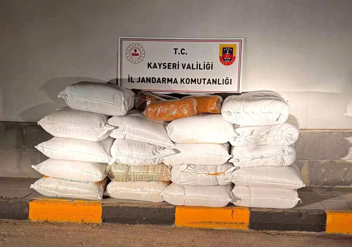 Kayseri\'de Kaçak Tütün ve Suçlarla Mücadele Operasyonu