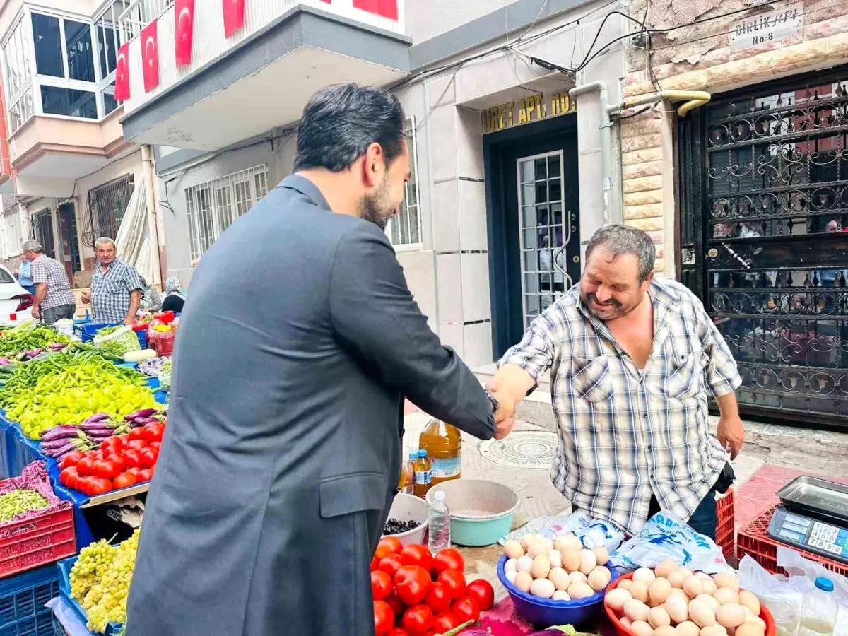 Mücahit Arınç, Pazarcı Esnafıyla Buluştu