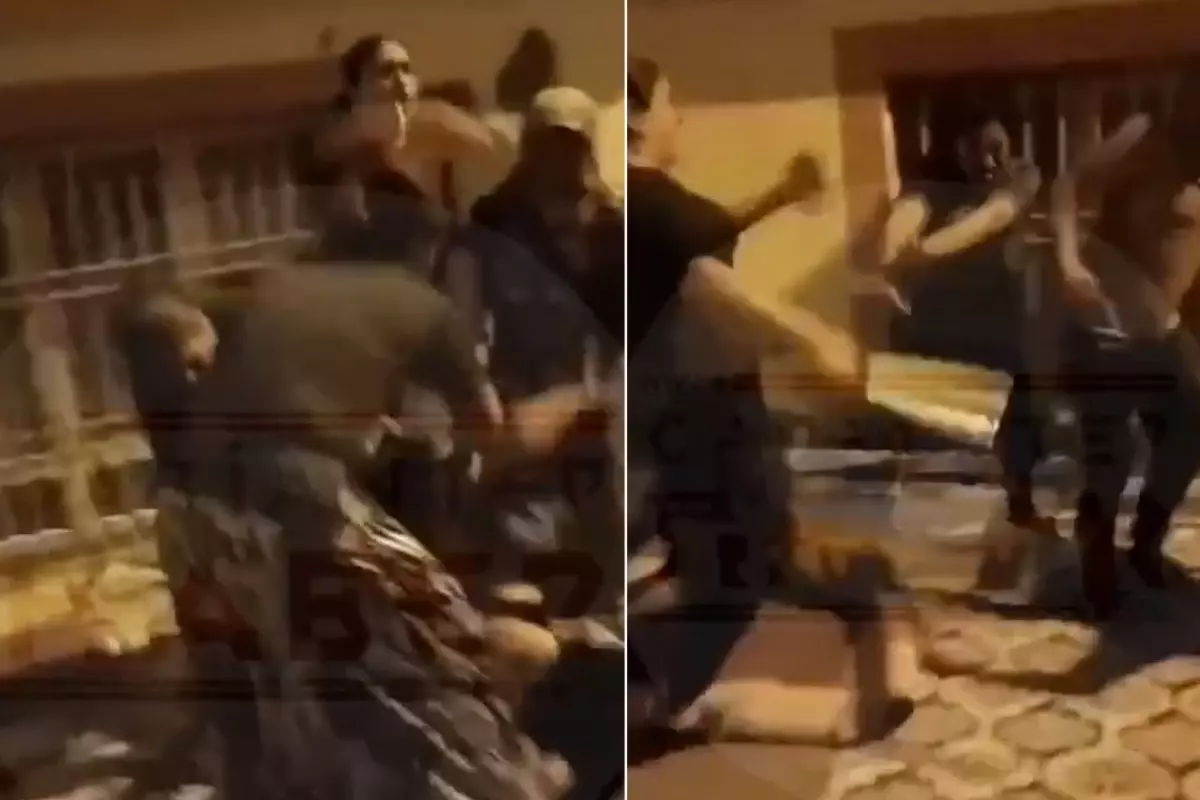 4 kadın sokakta oturan başka bir kadını darp edip elbiselerini soydu