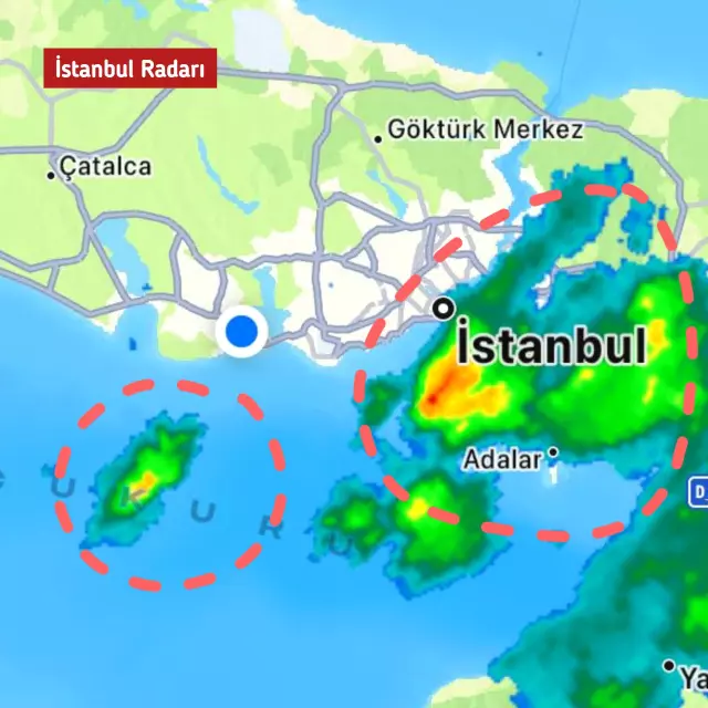 Radara yansıdı! Sağanak yağış adım adım İstanbul'un üzerini kaplıyor