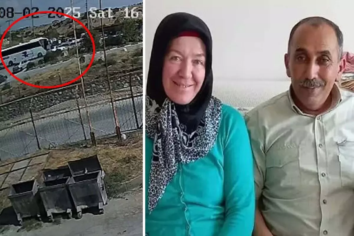 Yaşlı çifti hayattan koparan korkunç kazanın görüntüleri ortaya çıktı 