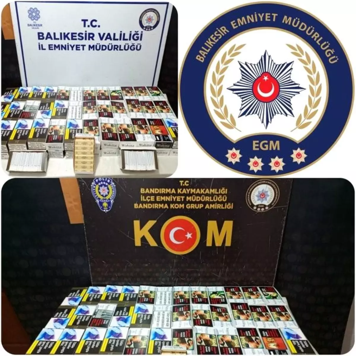 Bandırma\'da Kaçak Makaron Operasyonu