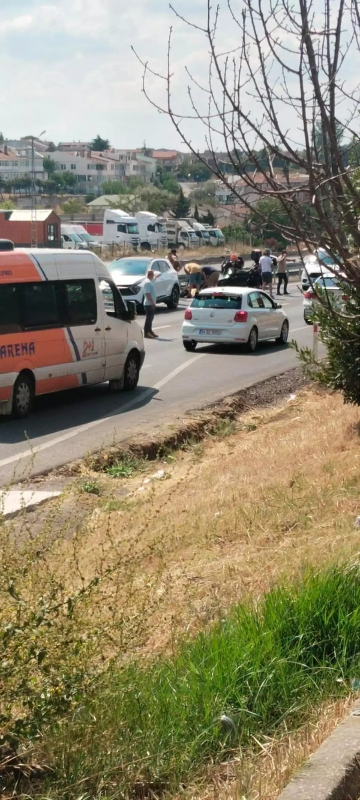 Silivri\'de Motosiklet Kazası