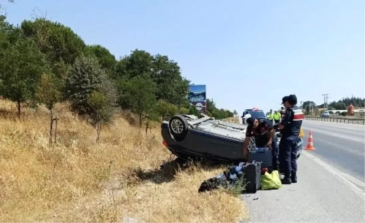 Susurluk\'ta Tek Taraflı Kaza: 1 Yaralı