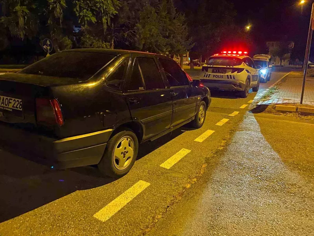 Kayseri\'de Ehliyetsiz Sürücüye Ceza