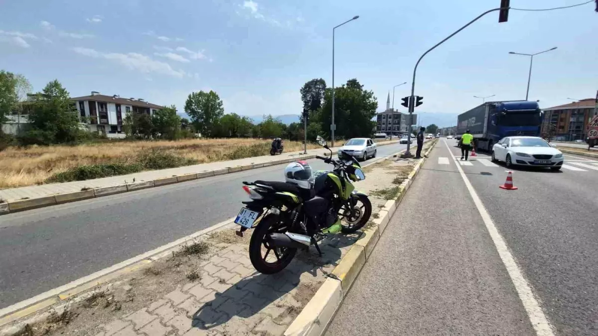 Düzce\'de Motosiklet Kazası