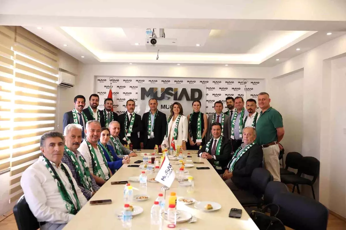 Muğlaspor Yönetiminden MÜSİAD\'a Destek Ziyareti