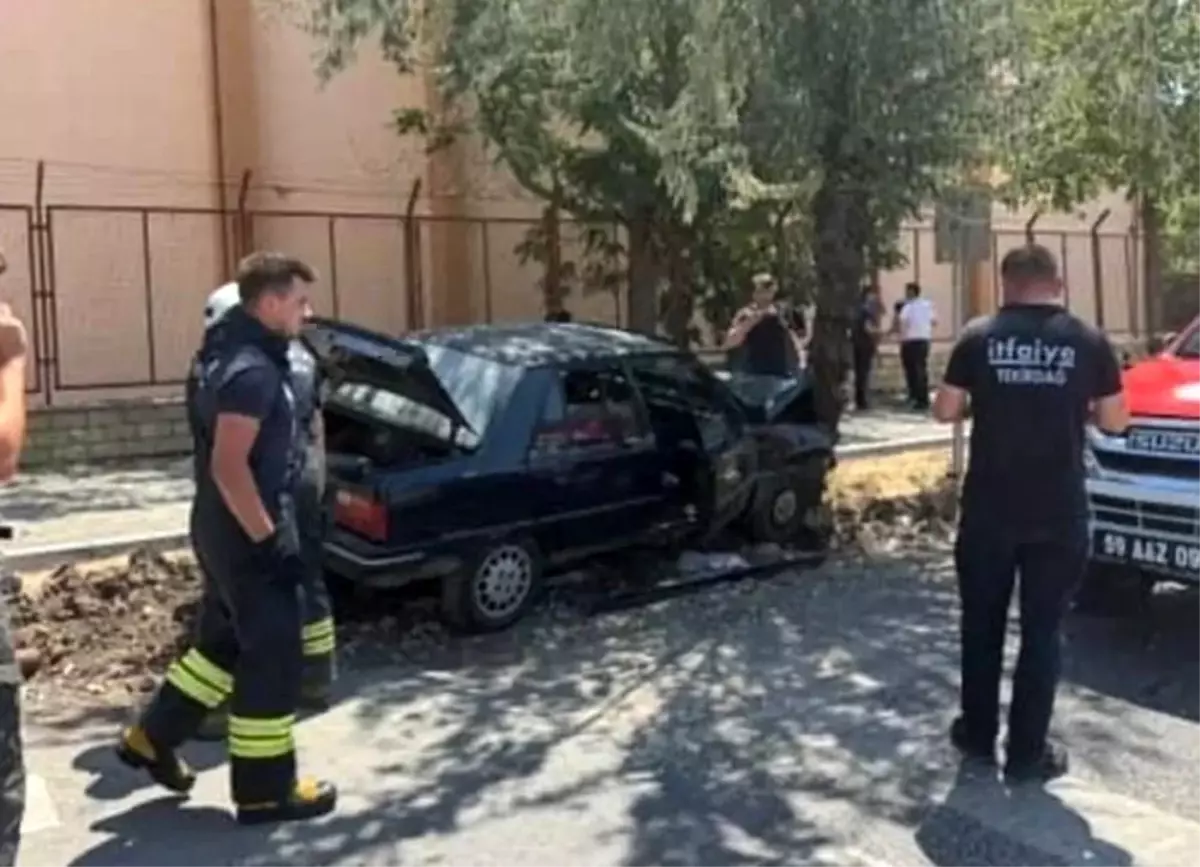 Tekirdağ\'da Trafik Kazası: 1 Yaralı